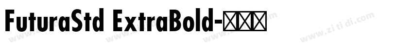 FuturaStd ExtraBold字体转换